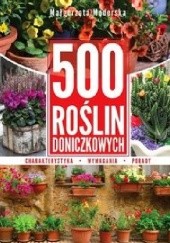 Okładka książki 500 roślin doniczkowych Małgorzata Mederska