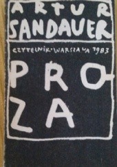 Okładka książki Proza Artur Sandauer
