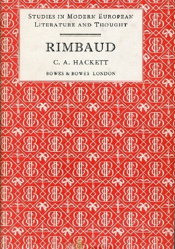 Okładka książki Rimbaud Cecil Arthur Hackett