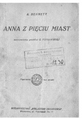 Okładka książki Anna z pięciu miast Arnold Bennett