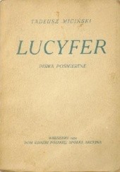 Okładka książki Lucyfer Tadeusz Miciński