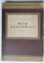 Okładka książki Meir Ezofowicz t.1 Eliza Orzeszkowa