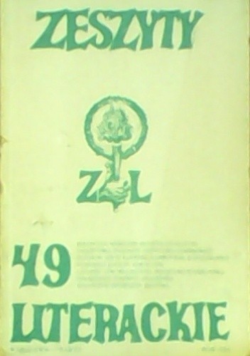 Okładka książki Zeszyty Literackie nr 49 (1/1995) Redakcja kwartaln. Zeszyty Literackie
