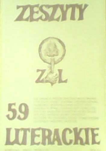 Okładka książki Zeszyty Literackie nr 59 (3/1997) Redakcja kwartaln. Zeszyty Literackie