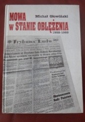 Okładka książki Mowa w stanie oblężenia Michał Głowiński