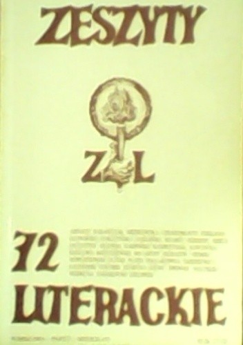 Okładka książki Zeszyty Literackie nr 72 (4/2000) Redakcja kwartaln. Zeszyty Literackie