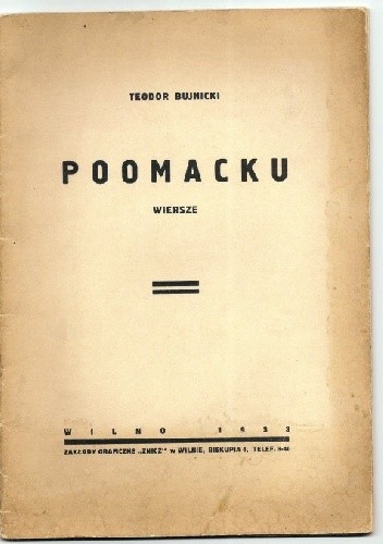 Okładka książki Po omacku Teodor Bujnicki