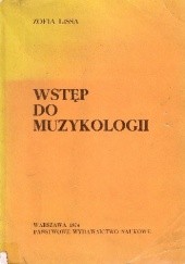 Okładka książki Wstęp do muzykologii
