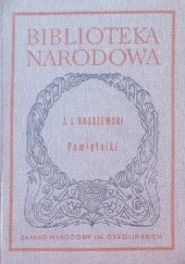 Okładka książki Pamiętniki Józef Ignacy Kraszewski