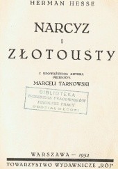 Okładka książki Narcyz i Złotousty Hermann Hesse
