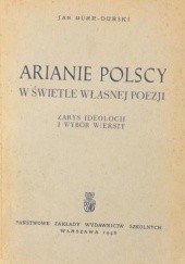Okładka książki Arianie Polscy W świetle Własnej Poezji Jan Durr-Durski