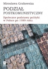Okładka książki Podział postkomunistyczny. Społeczne podstawy polityki w Polsce po 1989 roku Mirosława Grabowska