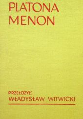 Okładka książki Menon Platon