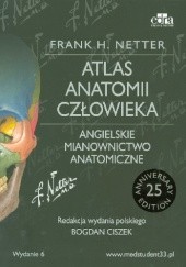 Okładka książki Anatomia Nettera z angielskim mianownictwem anatomicznym Bogdan Ciszek, Frank H. Netter
