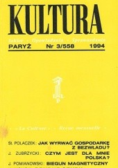 Okładka książki Kultura Nr3/558 1994 Redakcja pisma Kultura