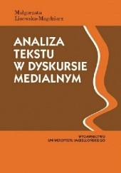 Okładka książki Analiza tekstu w dyskursie medialnym