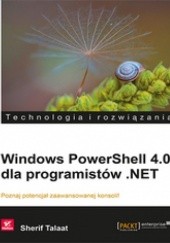 Okładka książki Windows PowerShell 4.0 dla programistów .NET Sherif Talaat