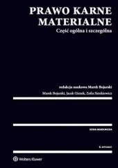 Okładka książki Prawo karne materialne Marek Bojarski, Jacek Giezek, Zofia Sienkiewicz