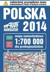 Okładka książki Polska 2014. Mapa samochodowa. 1:700 000 KOMPAS 