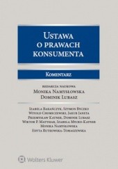 Okładka książki Ustawa o prawach konsumenta. Komentarz