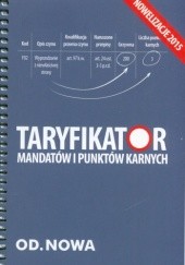 Okładka książki Taryfikator mandatów i punktów karnych Anna Prus
