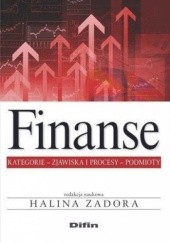 Okładka książki Finanse kategorie, zjawiska i procesy, podmioty Halina Zadora