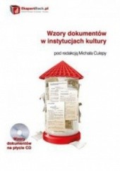 Okładka książki Wzory dokumentów w instytucjach kultury + CD praca zbiorowa