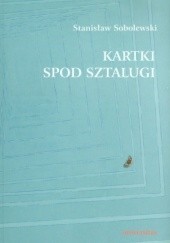 Okładka książki Kartki spod sztalugi Stanisław Sobolewski