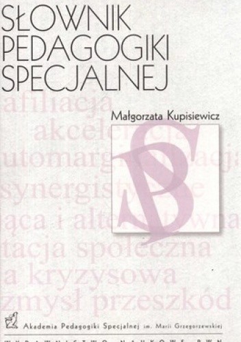 Okładka książki Słownik pedagogiki specjalnej Małgorzata Kupisiewicz