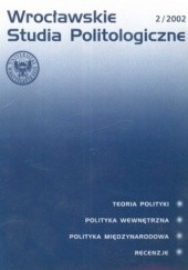 Okładka książki Wrocławskie Studia Politologiczne 2/2002 