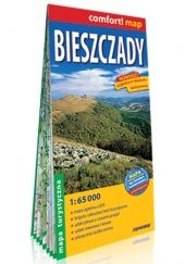 Okładka książki Bieszczady; laminowana mapa turystyczna 1:65 000 praca zbiorowa