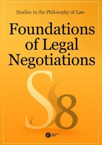 Okładka książki Foundations of Legal Negotiations. Vol. 8 