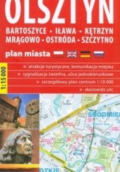 Okładka książki Olsztyn, Bartoszyce, Iława, Kętrzyn, Mrągowo, Ostróda i Szczytno plan miasta. 1: 15 000. ExpressMap praca zbiorowa