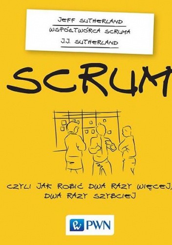Okładki książek z serii Scrum
