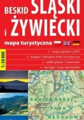 Okładka książki Beskid śląski i żywiecki. Mapa turystyczna. Laminowana.1: 50 000, plastic map 