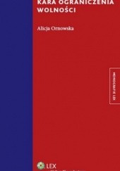 Okładka książki Kara ograniczenia wolności Alicja Ornowska