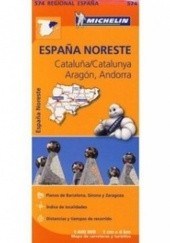 Okładka książki Aragon, Cataluna. Mapa samochodowa. 1:400 000 Michelin