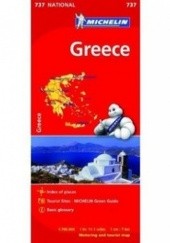 Okładka książki Greece. Mapa samochodowa. 1:700000 Michelin 