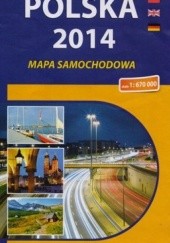Okładka książki Polska 2014. Mapa samochodowa. 1:670 000 Compass 