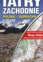 Okładka książki Tatry Zachodnia Polskie i Słowackie 1:30 000, mapa turystyczna laminowana 