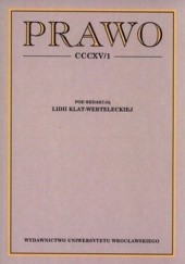 Okładka książki Prawo CCCXV/1 Lidia Klat-Wertelecka