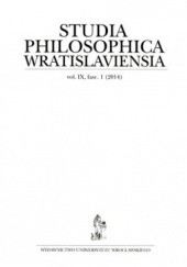 Okładka książki Studia Philosophica Wratislaviensia. Vol. 9. fasc.1 (2014) praca zbiorowa