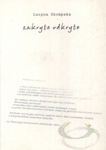 Okładka książki Zakryte odkryte Lucyna Skompska