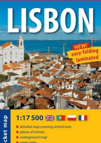 Okładka książki Lisbon. Laminowana mapa kieszonkowa. 1:17 500. ExpressMap 
