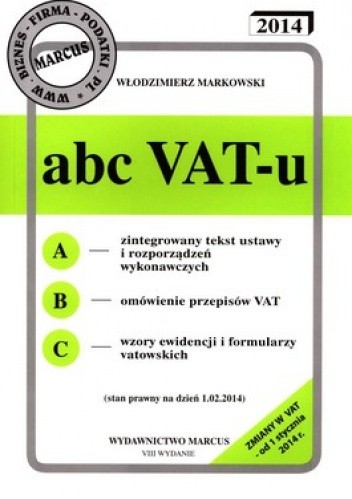 Okładka książki ABC Vat-u Włodzimierz Markowski