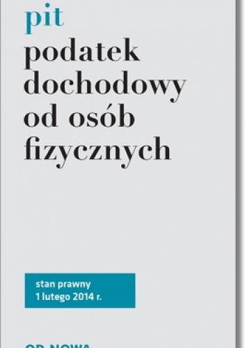 Okładka książki Podatek dochodowy od osób fizycznych Anna Wyciszczak