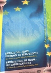 Okładka książki Europejska karta języków regionalnych lub mniejszościowych jako narzędzie europejskiej polityki kulturalno-językowej 
