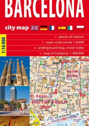 Okładka książki Barcelona. Plan miasta. 1:16 000 ExpressMap 