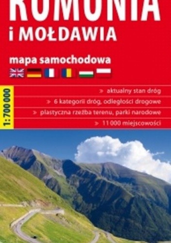 Okładka książki Rumunia i Mołdawia. Mapa samochodowa. 1:700 000 ExpressMap 