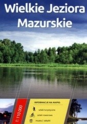 Okładka książki Wielkie Jeziora Mazurskie. Mapa turystyczna. 1:110 000 Daunpol 